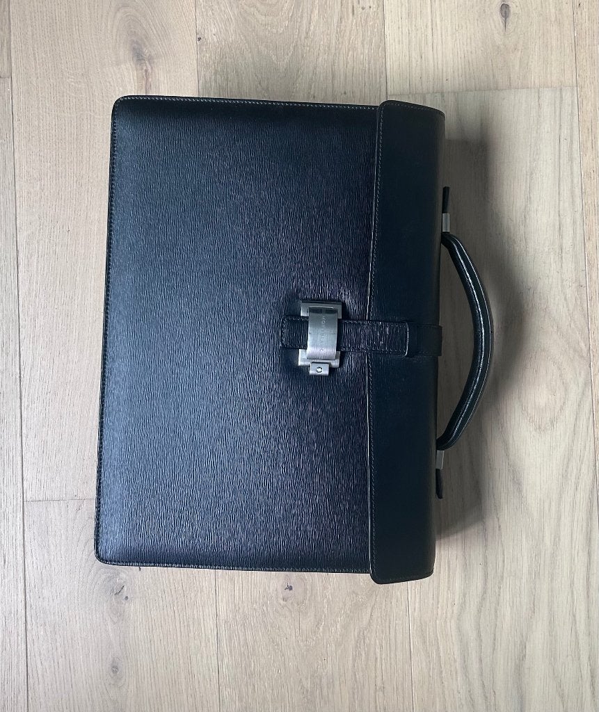 Porte-documents Montblanc Meisterstück d'origine en cuir, Moins de 30 cm, Cuir, Enlèvement ou Envoi, 30 à 40 cm