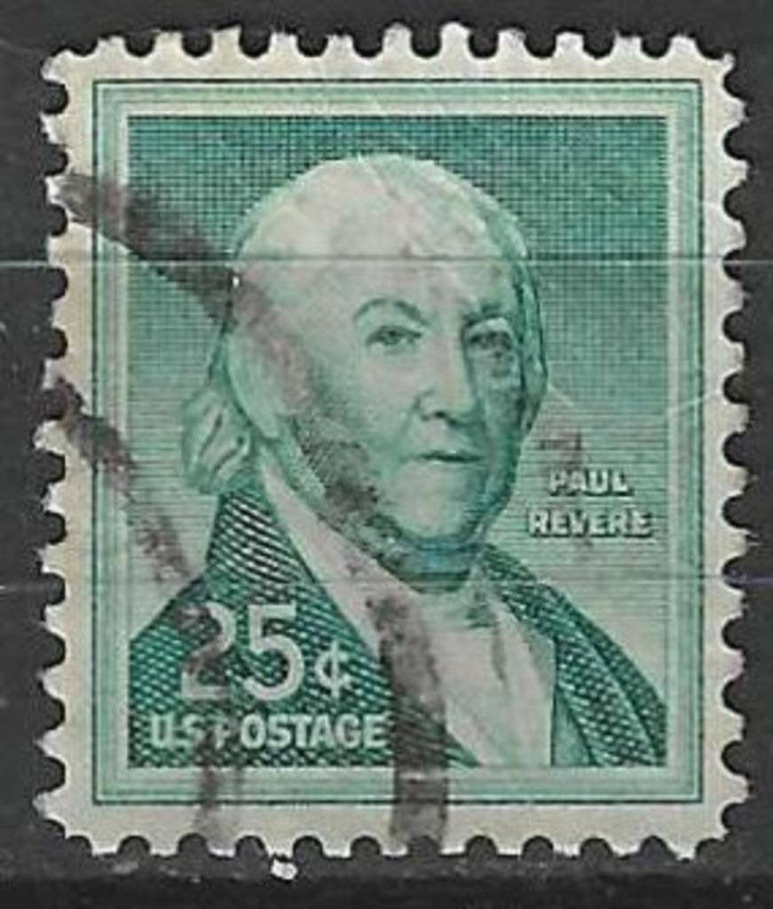 États-Unis 1958 - Yvert 640 - Paul Revere (ST), Envoi, Affranchi