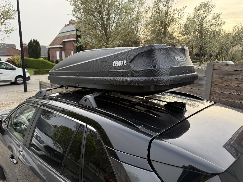 Dakkoffer Thule TE HUUR, Autos : Divers, Coffres de toit, Comme neuf, Enlèvement