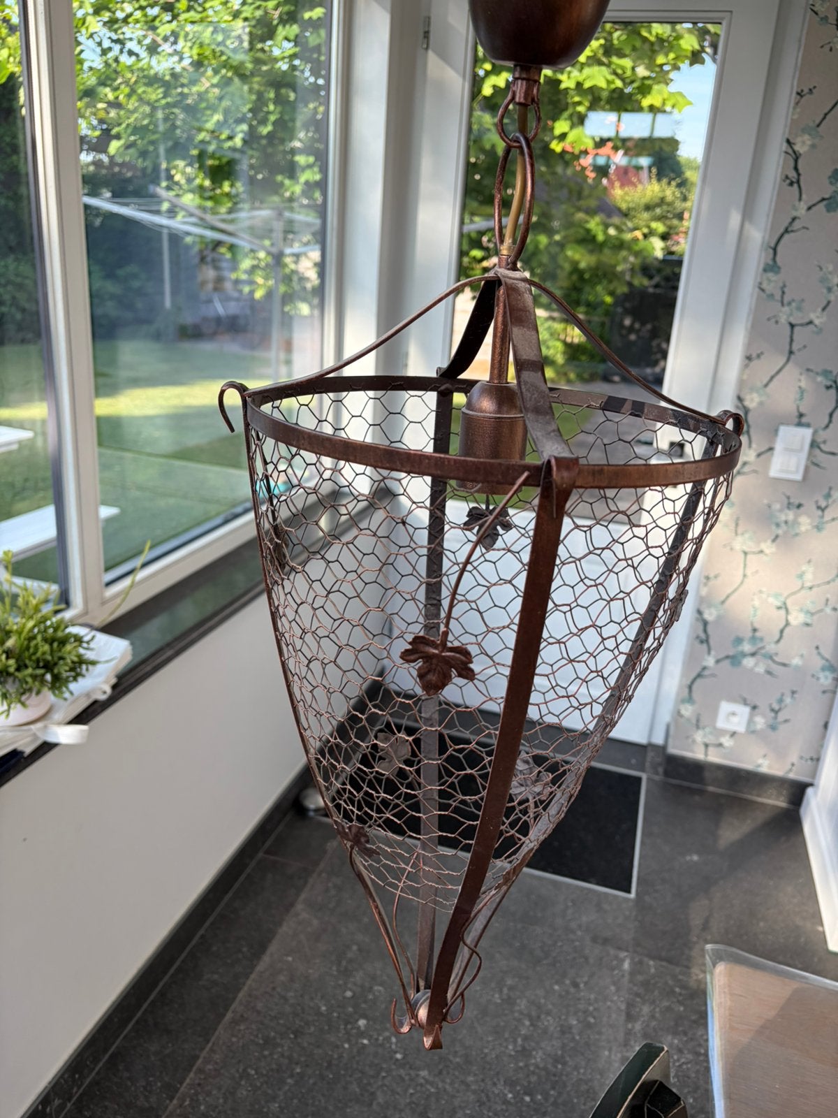 Hanglamp kleur brons, Ophalen, Zo goed als nieuw
