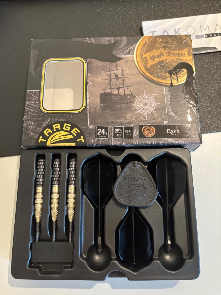 Flèches Target Japan Black Marque Reyn 3.0 de 23 grammes, Enlèvement ou Envoi, Neuf, Fléchettes