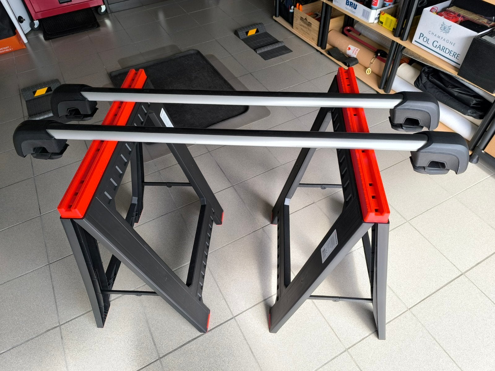 FIAT PANDA III CROSS - Originele aluminium dakdragers FIAT, Ophalen, Zo goed als nieuw