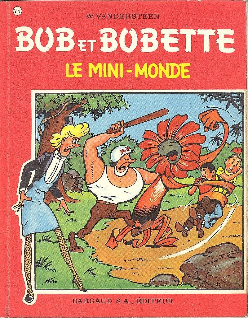 Bob et Bobette nr 75 - Le mini-monde..1ste druk 1967., Livres, BD, Utilisé, Une BD, Enlèvement ou Envoi