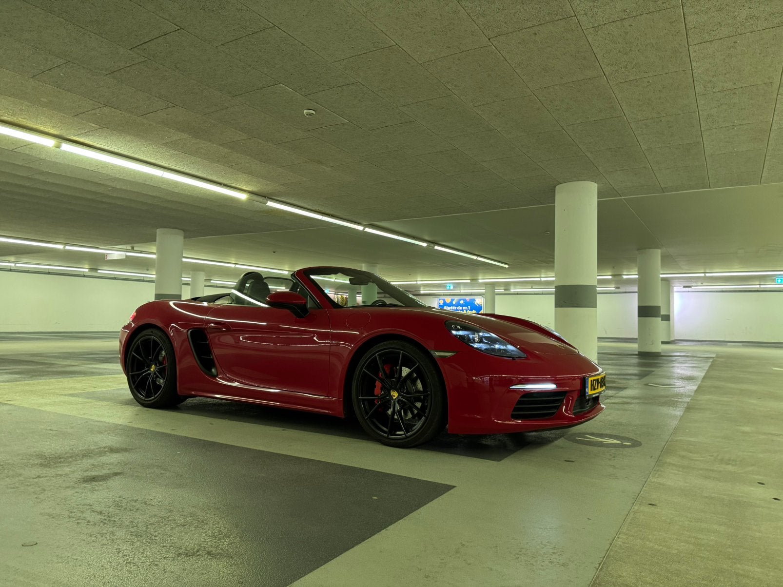 Porsche boxster S , 2017 met 350 pk zeer mooie auto, Auto's, Automaat, Zwart, Particulier, Te koop
