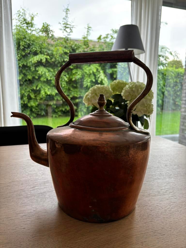Verkoperde waterketel, Antiek en Kunst, Ophalen, Koper