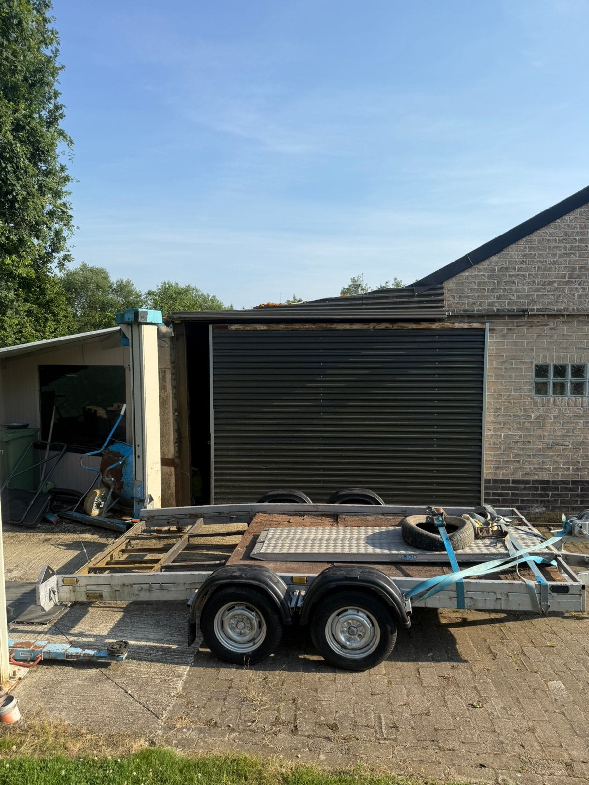 Autotransporter met papieren en werk, Auto diversen, Aanhangers en Bagagewagens, Ophalen, Gebruikt
