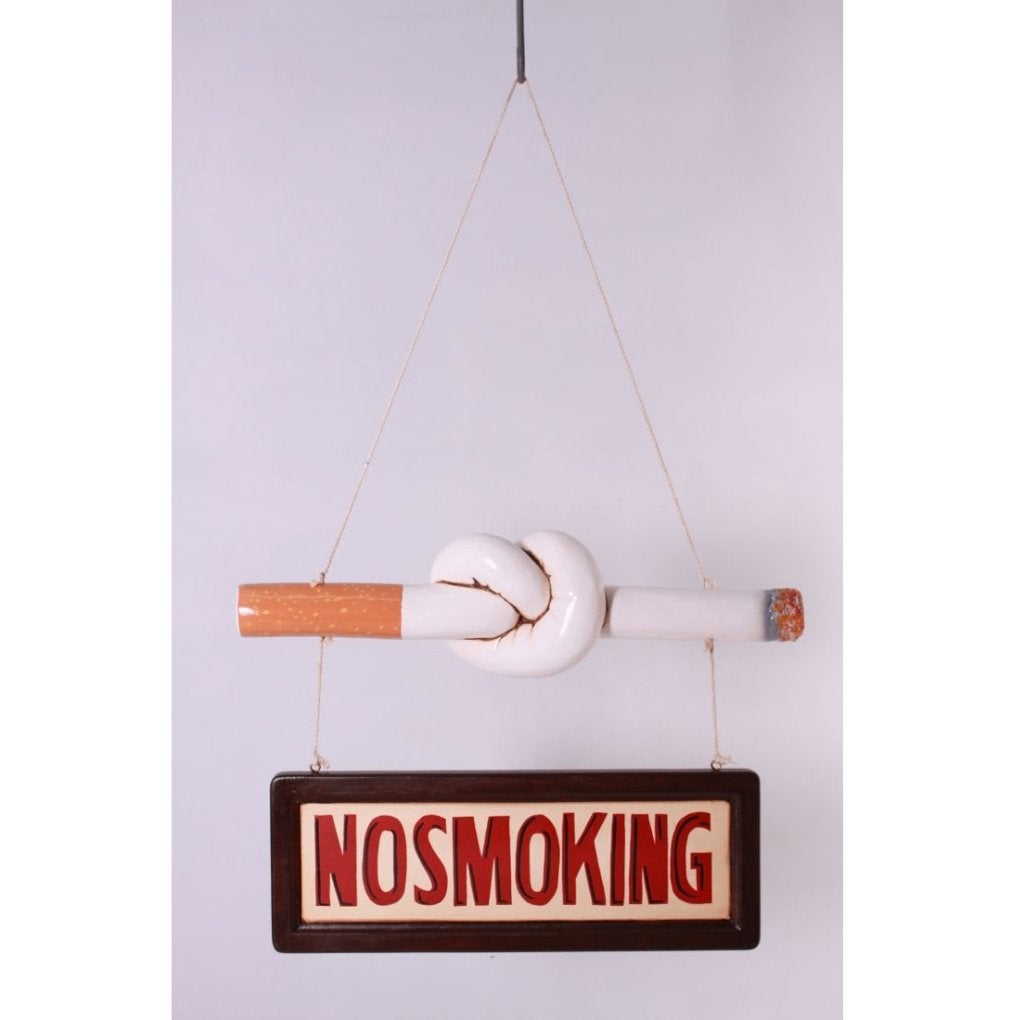 Wandbord no smoking 67 cm - verboden te roken