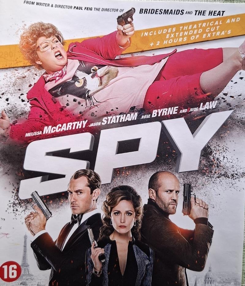 blu ray SPY MELISSA MCCARTHY JASON STATHAM JUDE LAW, Ophalen of Verzenden, Zo goed als nieuw
