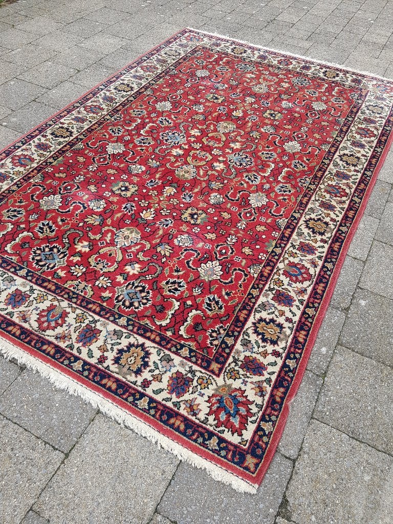 Handgemaakt Roemeens tapijt 202 x 131 cm met certificaat, Ophalen, Gebruikt, 100 tot 150 cm, 200 cm of meer