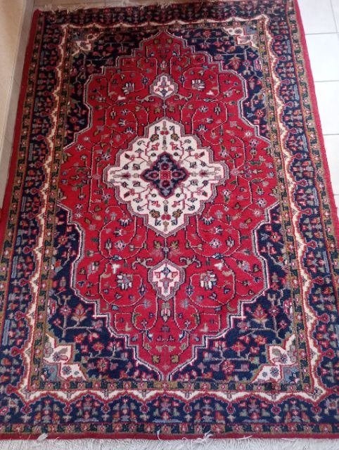 Tapis oriental en laine noué à la main 205 x 145 cm, 200 cm ou plus, 100 à 150 cm, Enlèvement, Utilisé