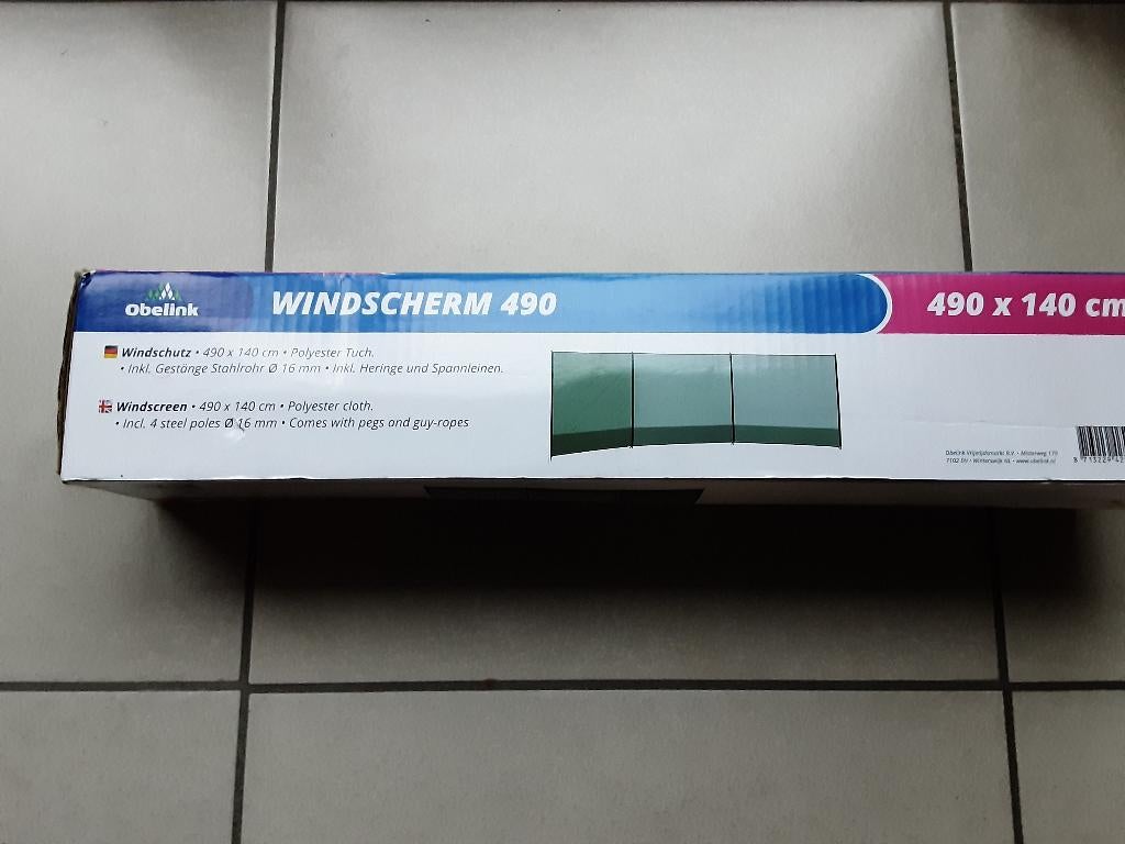 Windscherm, Caravans en Kamperen, Ophalen, Nieuw