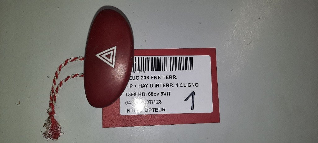 SCHAKELAAR Peugeot 206 (2A / C/H/J/S) (9643213777), Gebruikt, Peugeot