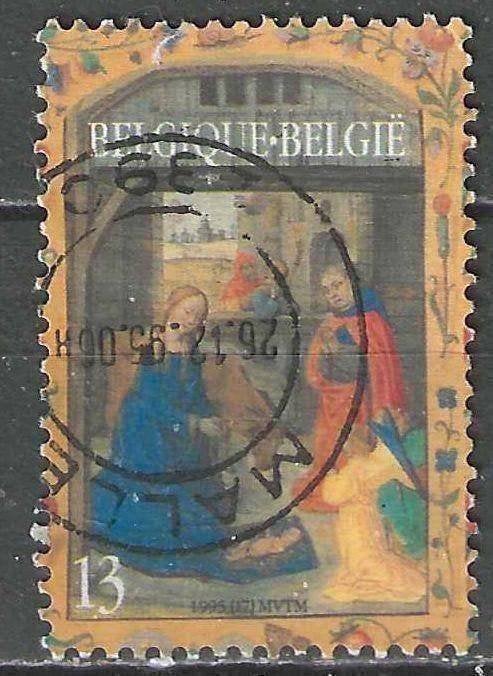 Belgique 1995 - Yvert/OBP 2622 - Noël et Nouvel An (ST), Envoi, Affranchi, Oblitéré, Noël
