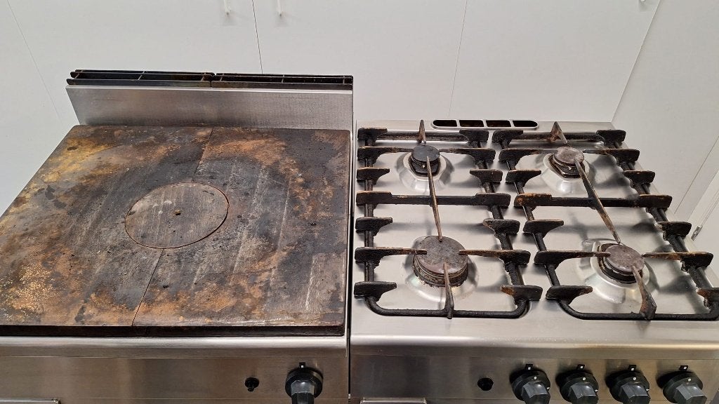 Zanussi Professional Horeca Gasfornuis (4 Branders, Ophalen, Gebruikt, Fornuis, Frituur en Grillen