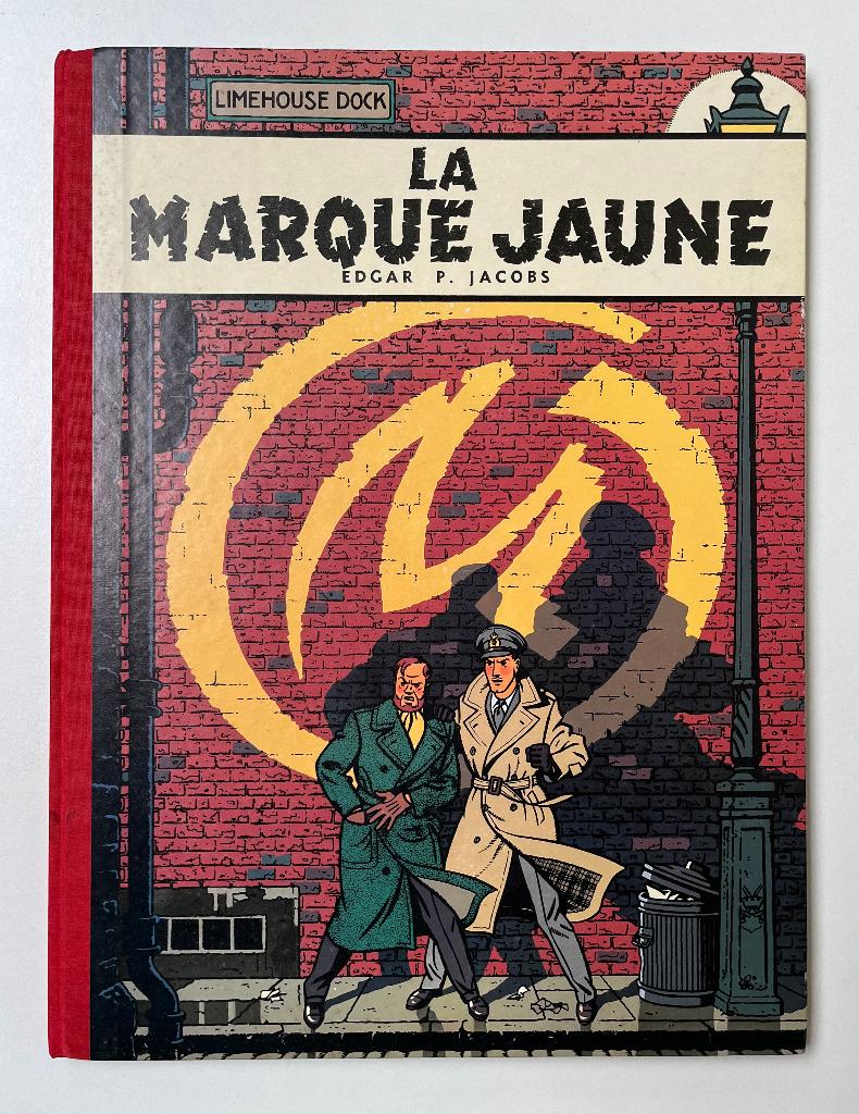 Blake & Mortimer - La Marque jaune - grand format 1985, Livres, Envoi, Edgar P. Jacobs