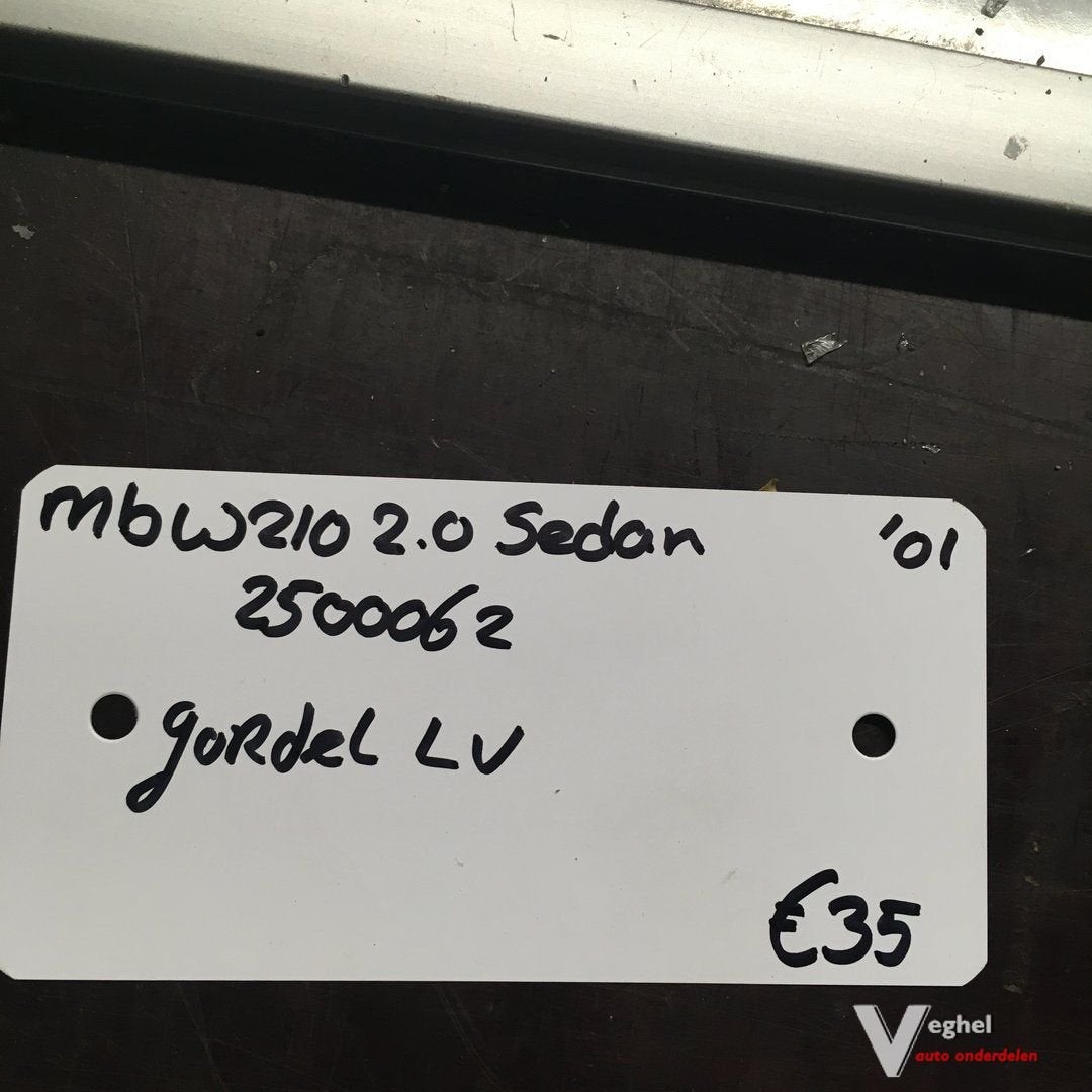 Mercedes W210 2001  sedan   2500062    Gordel Linksvoor, Auto-onderdelen, Gebruikt, -, -, Ophalen of Verzenden