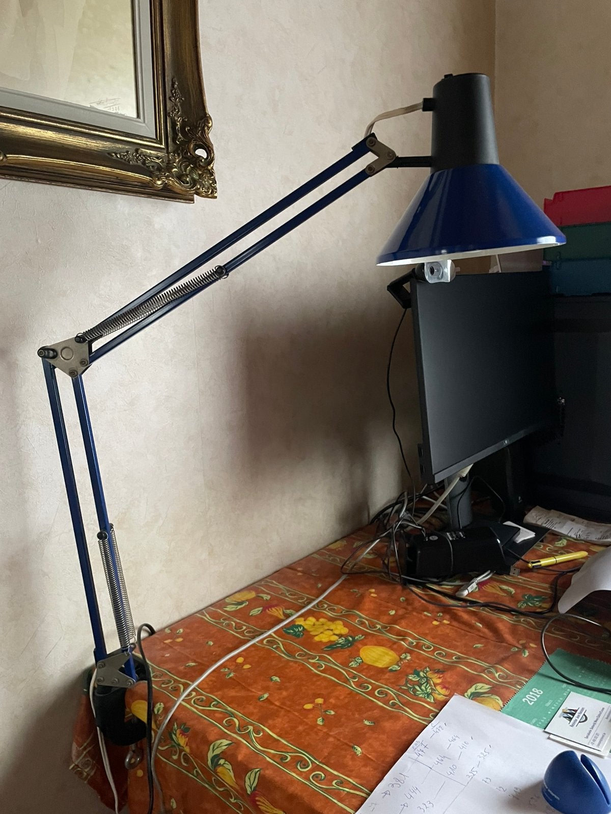 Lampe de bureau rétro vintage, Enlèvement ou Envoi, Comme neuf, Vintage