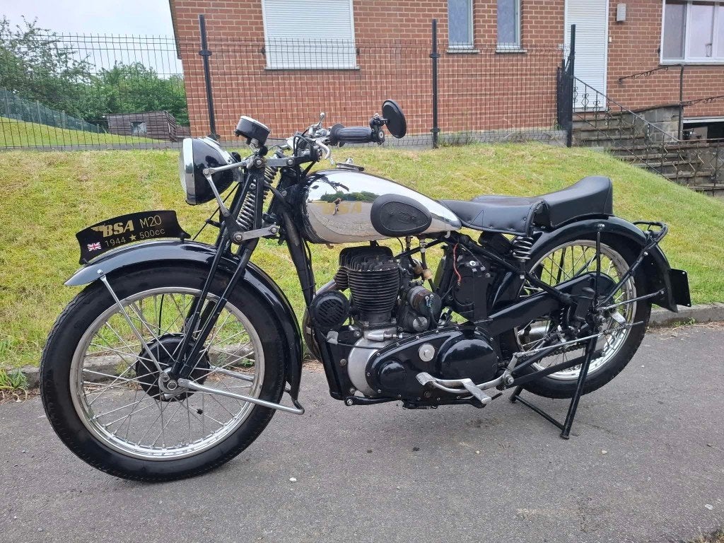 Bsa m 20 1944, Motoren, Ophalen, Gereviseerd