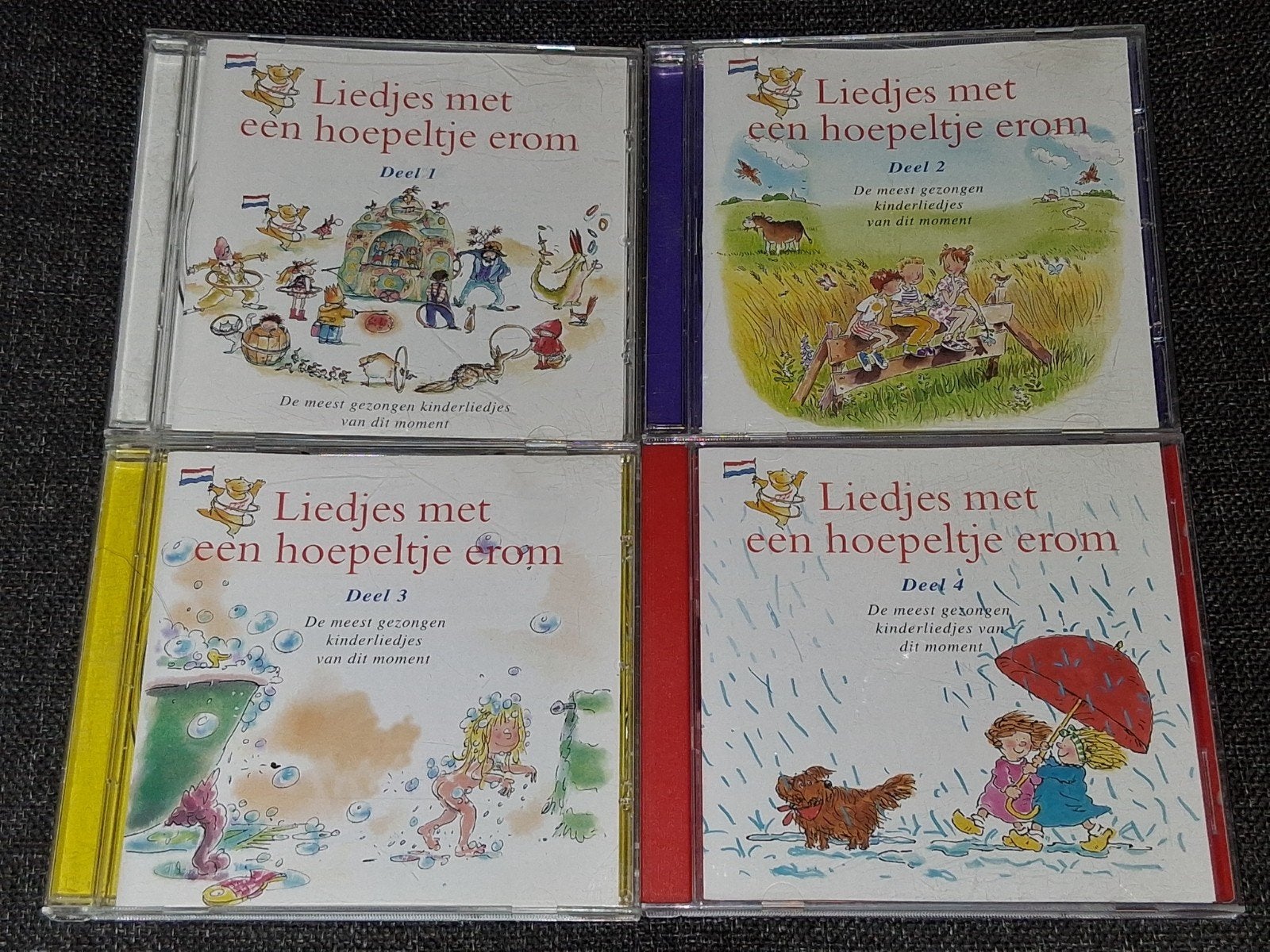 4-cd reeks Liedjes met een hoepeltje erom, 170 kinderliedjes, Cd's en Dvd's, Ophalen of Verzenden, Zo goed als nieuw, Muziek, Album