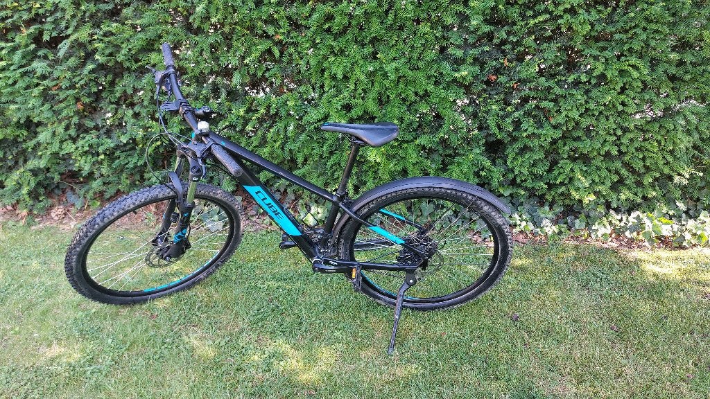 Cube mountainbike Aim Pro Black/Blue 27.5 inch - als nieuw, Fietsen en Brommers, Zo goed als nieuw, Cube, Schijfrem, Ophalen