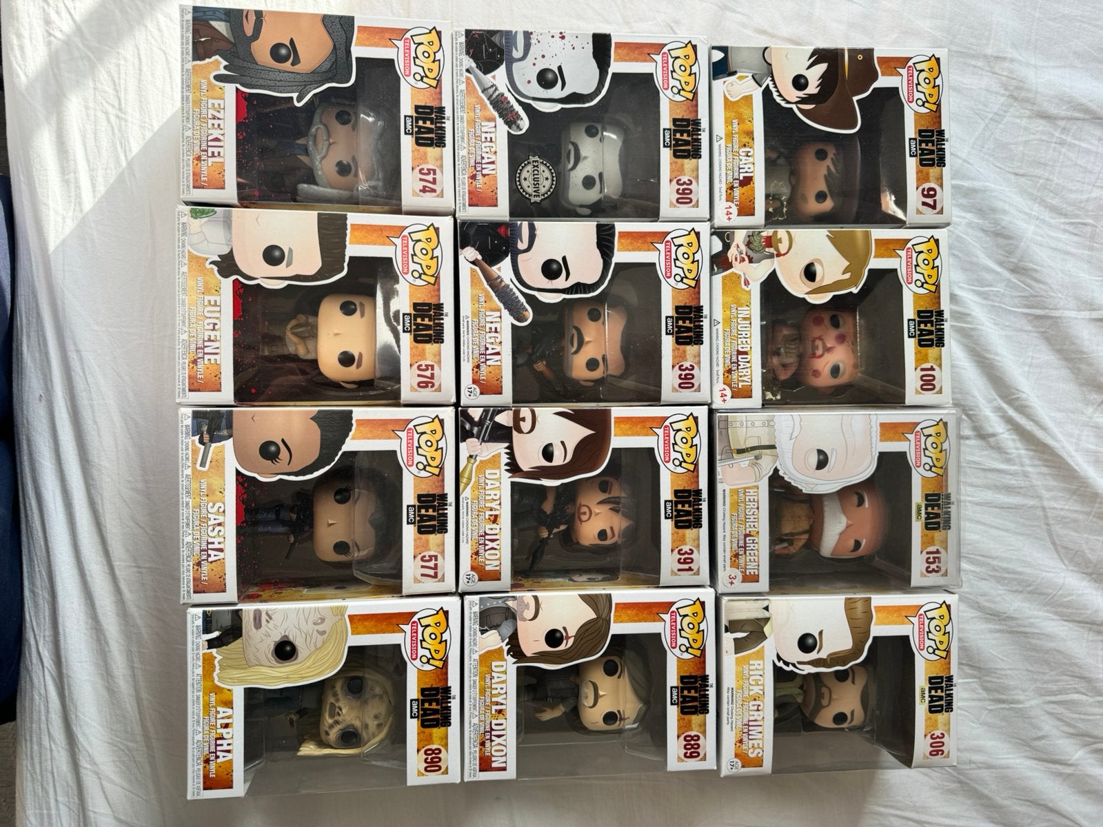 The Walking Dead Funko Pop! lot - 12 stuks., Ophalen, Zo goed als nieuw