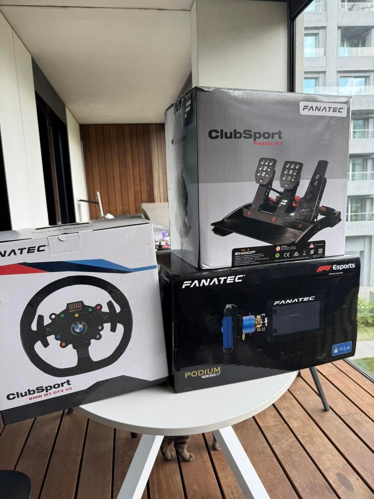 Fanatec DD1 podium sim rig + BMW stuur + Clubsport pedals V3, Computers en Software, Joysticks, Ophalen of Verzenden, Zo goed als nieuw