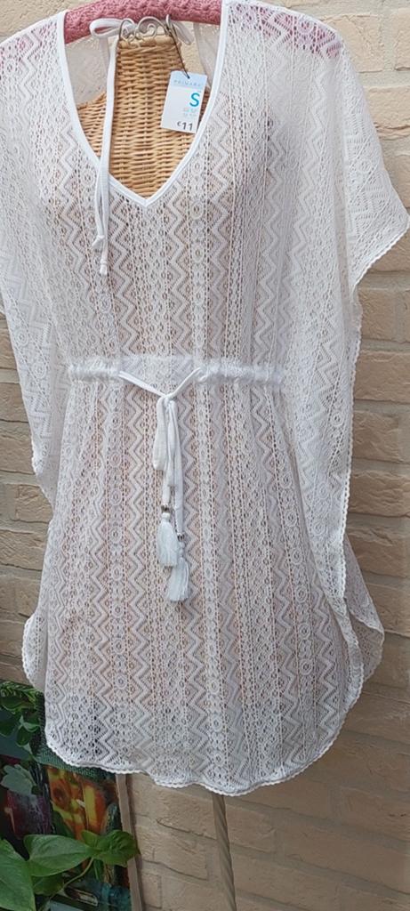Nieuwe  tuniek (strandkleedje) s/m primark, Kleding | Dames, Maat 38/40 (M), Primark, Wit, Ophalen of Verzenden