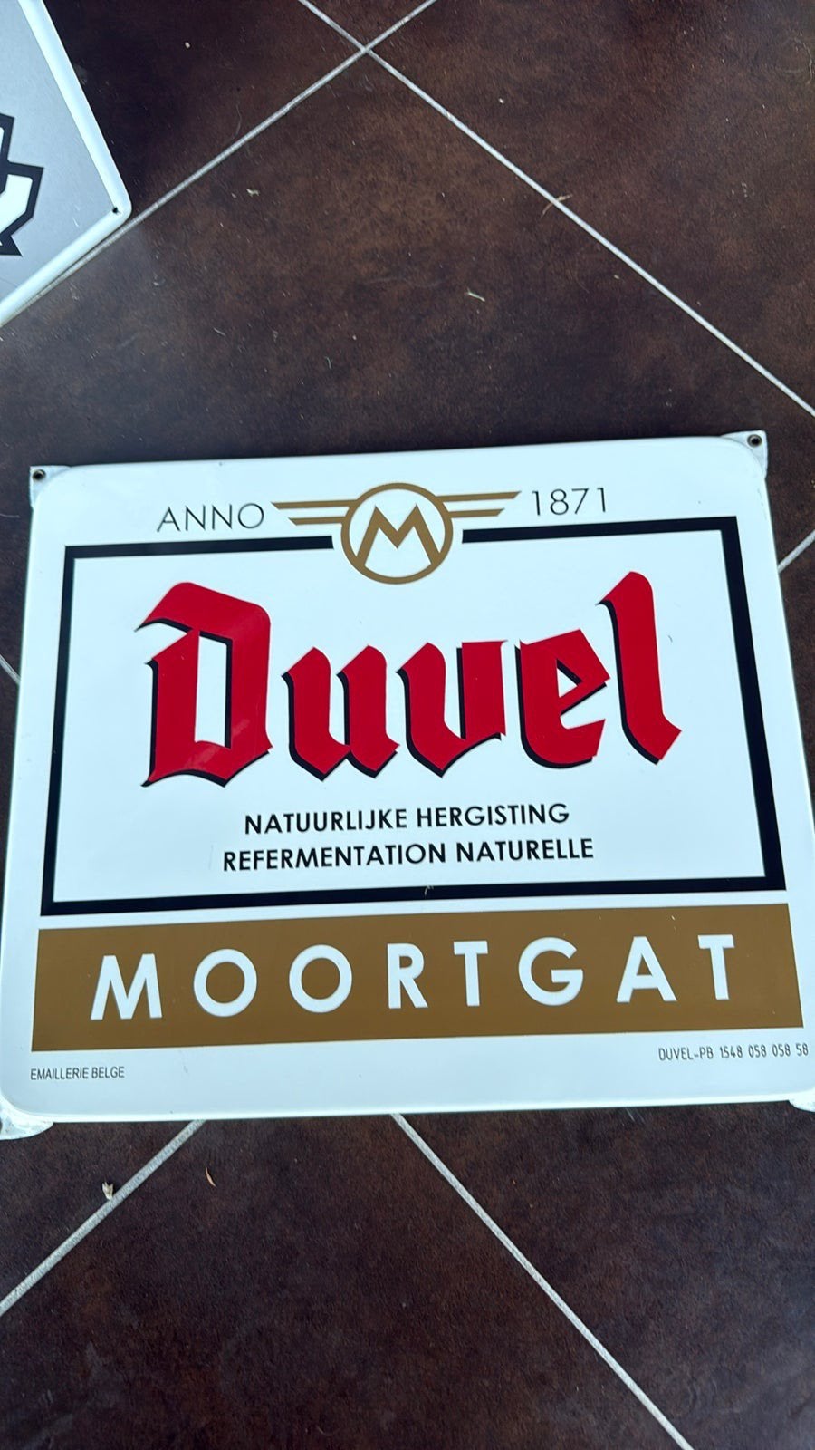 Plaque émaillée Duvel neuve, Collections, Marques & Objets publicitaires, Enlèvement, Neuf