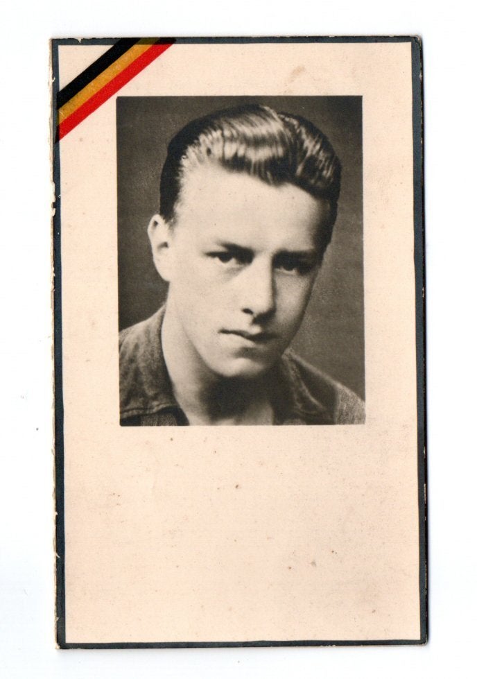 Dp oorlogsslachtoffer Eeklo + kamp Bremen-Schutzenhof 1945, Ophalen of Verzenden, Overige soorten, Foto of Poster