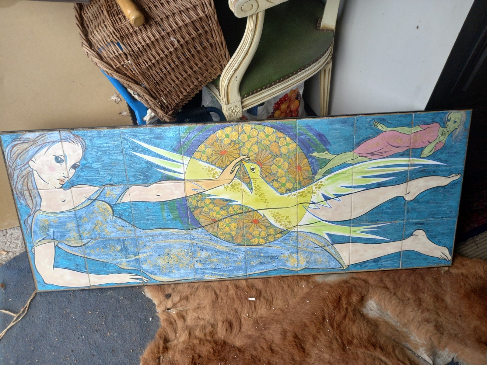 Vintage keramisch kunstwerk Dries van den Broeck 1967, Enlèvement