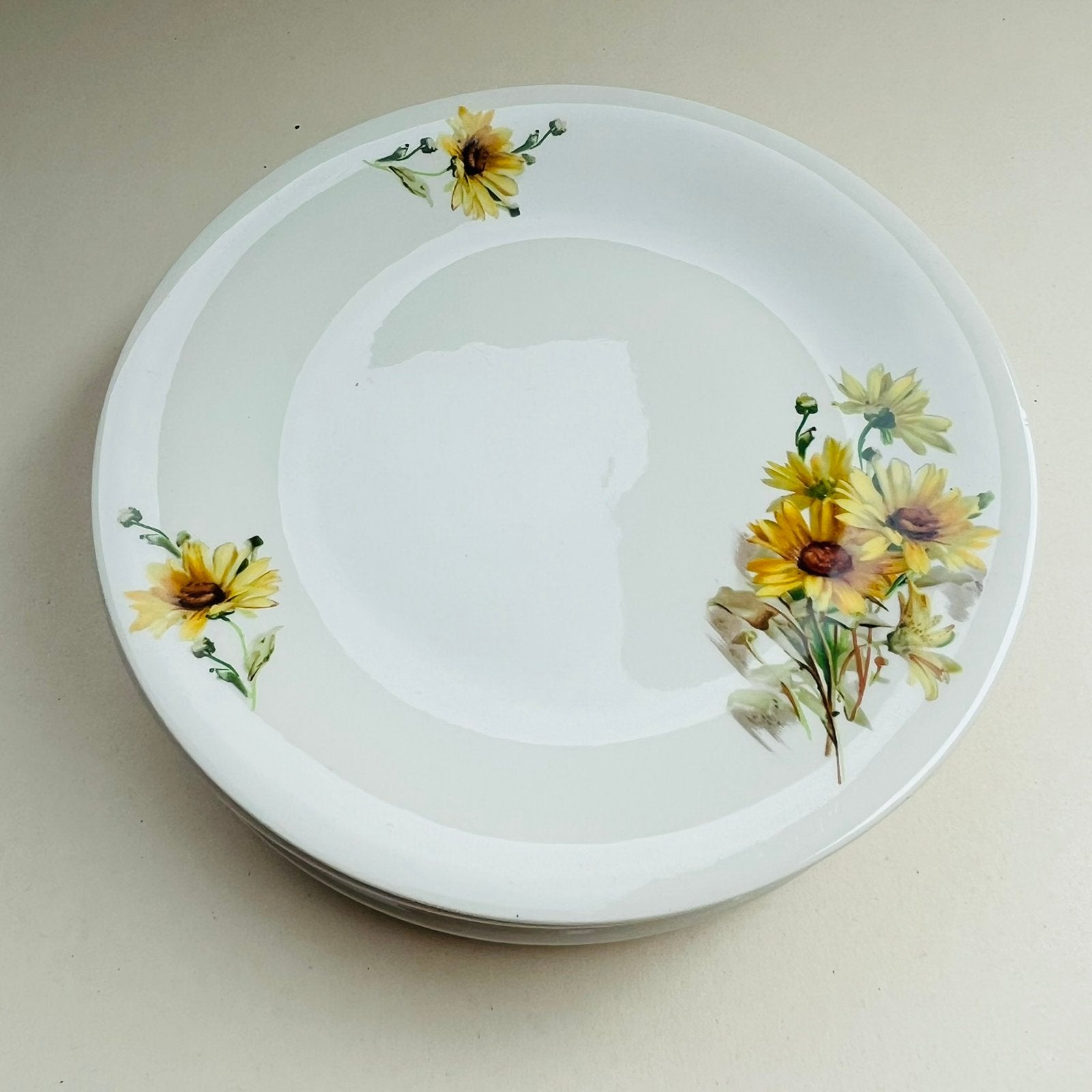 6 vintage dessertbordjes Boch Saturne Marguerite (1957-62), Ophalen of Verzenden