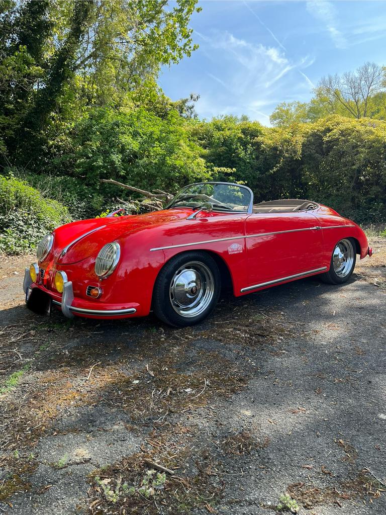 Speedster 356  Classic motor carriages, Auto's, Oldtimers, Bedrijf, Porsche, Benzine, Cabriolet, 2 deurs, Handgeschakeld, Rood