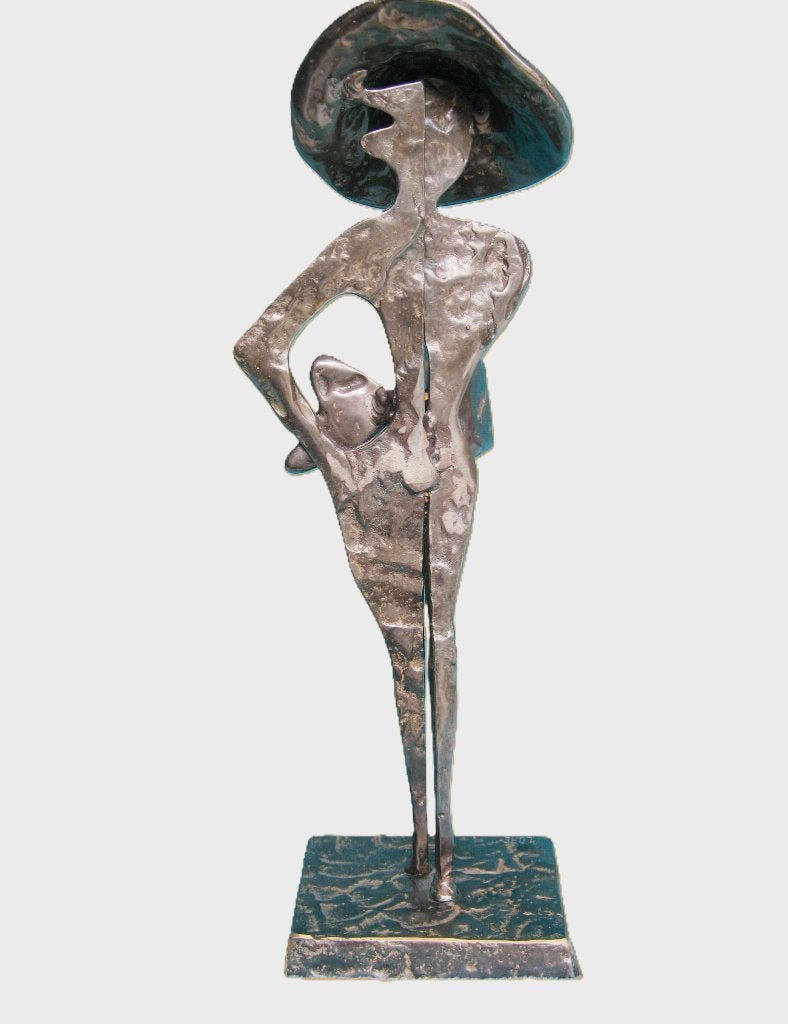 Mooie brons - dame Yves Lohé., Antiek en Kunst, Antiek | Brons en Koper, Ophalen, Brons