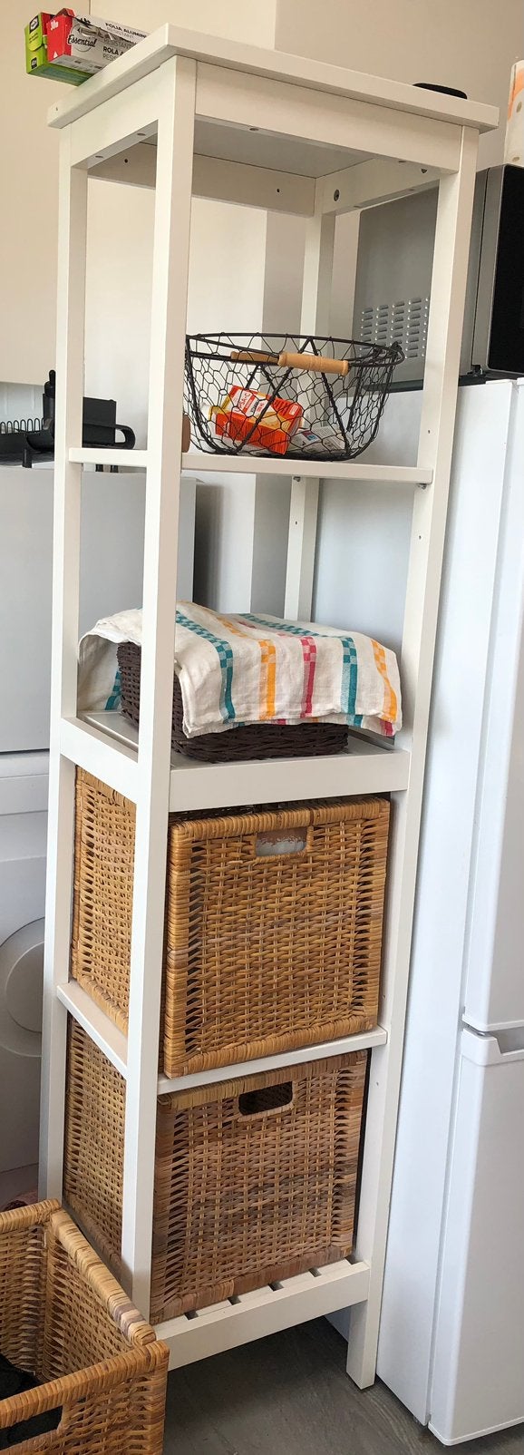 Etagère HEMNES ikea + 3 paniers BRANAS, Enlèvement, Utilisé