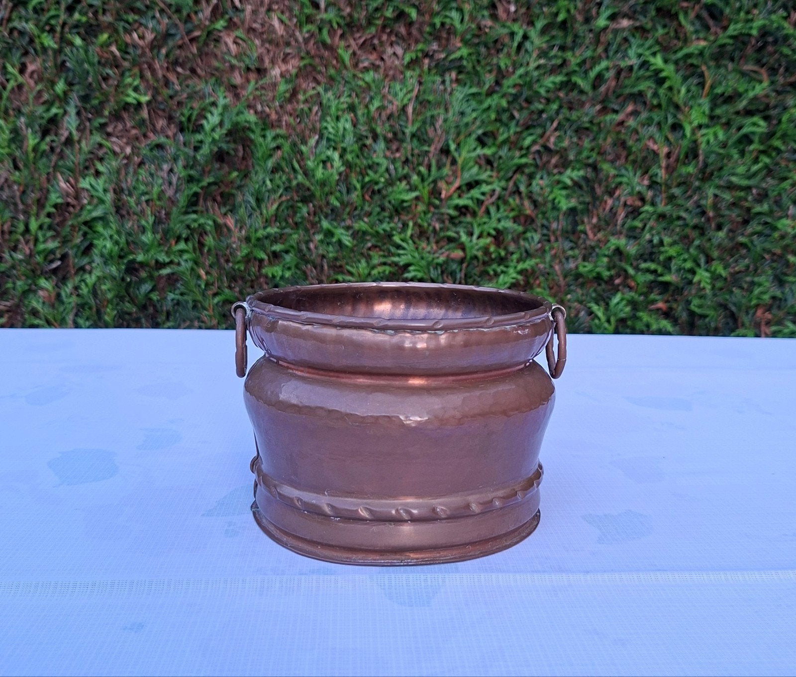 Oude koperen pot - mooie authentieke decoratie, Ophalen, Koper