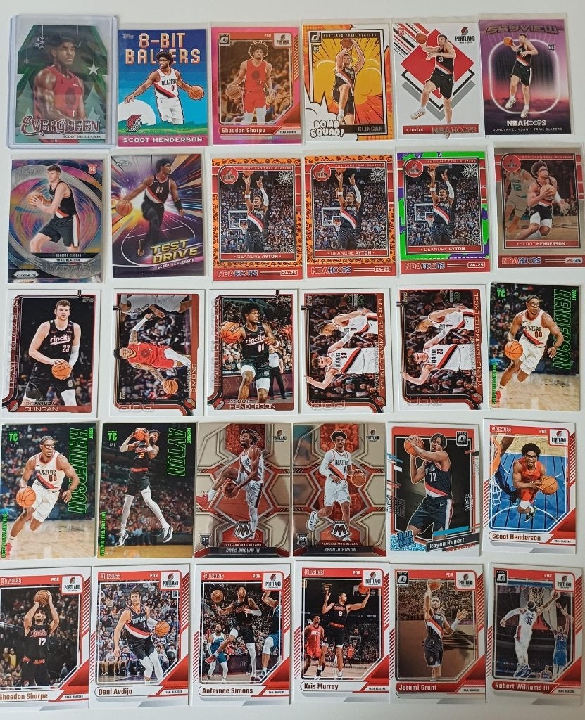 NBA cards Portland Trail Blazers, Ophalen, Nieuw, Meerdere plaatjes
