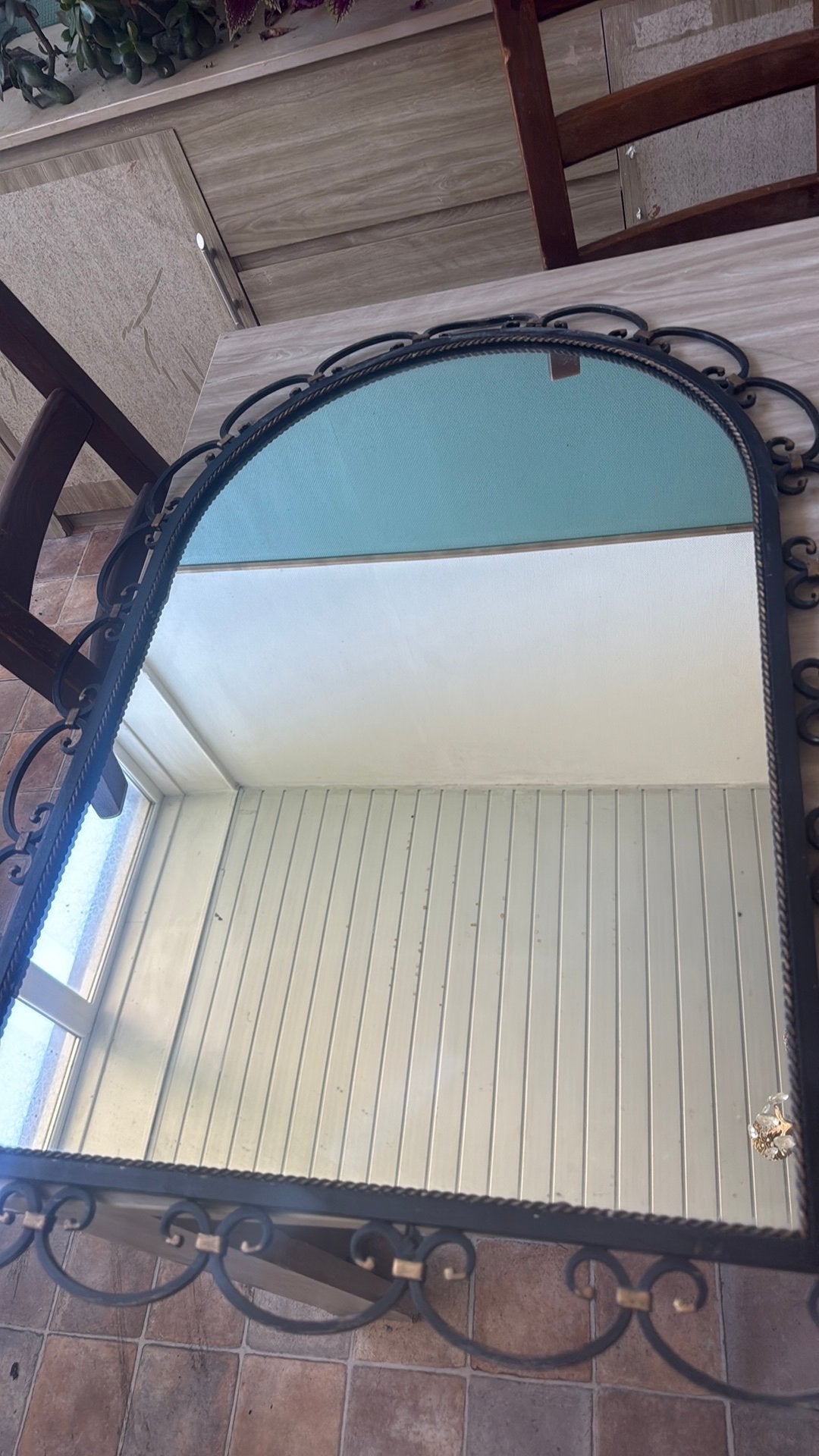 Miroir de hall en fer forgé, Enlèvement, Autres formes, 50 à 100 cm, Moins de 100 cm