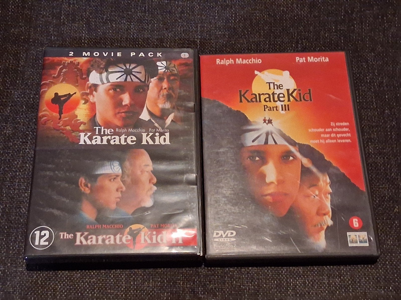 trilogie Karate kid op dvd, Engels, Nederlands, Ophalen of Verzenden, Zo goed als nieuw