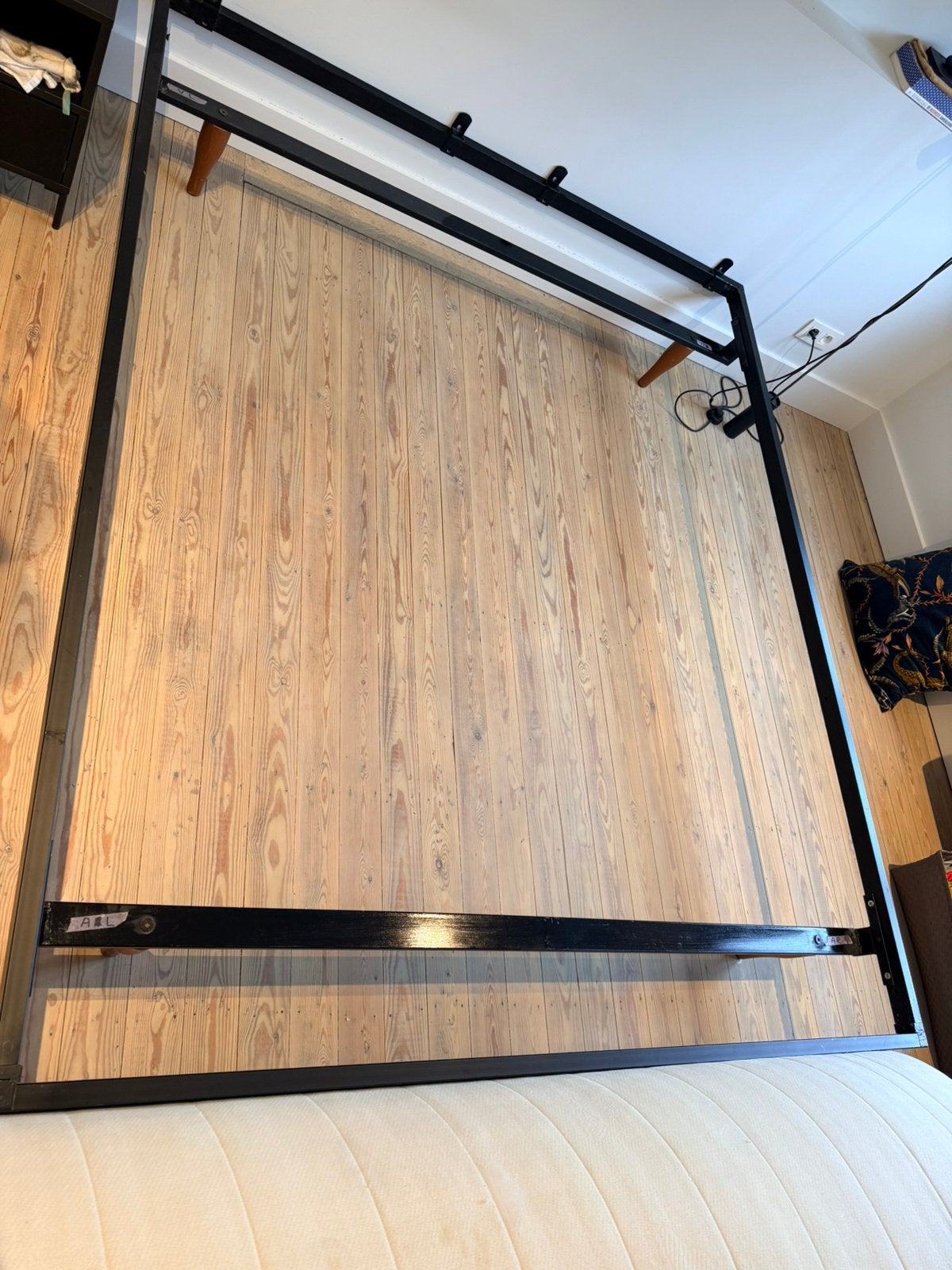 Lattenbodem Beka - bedframe + matras - 180x210, Ophalen, Gebruikt, 210 cm, 180 cm