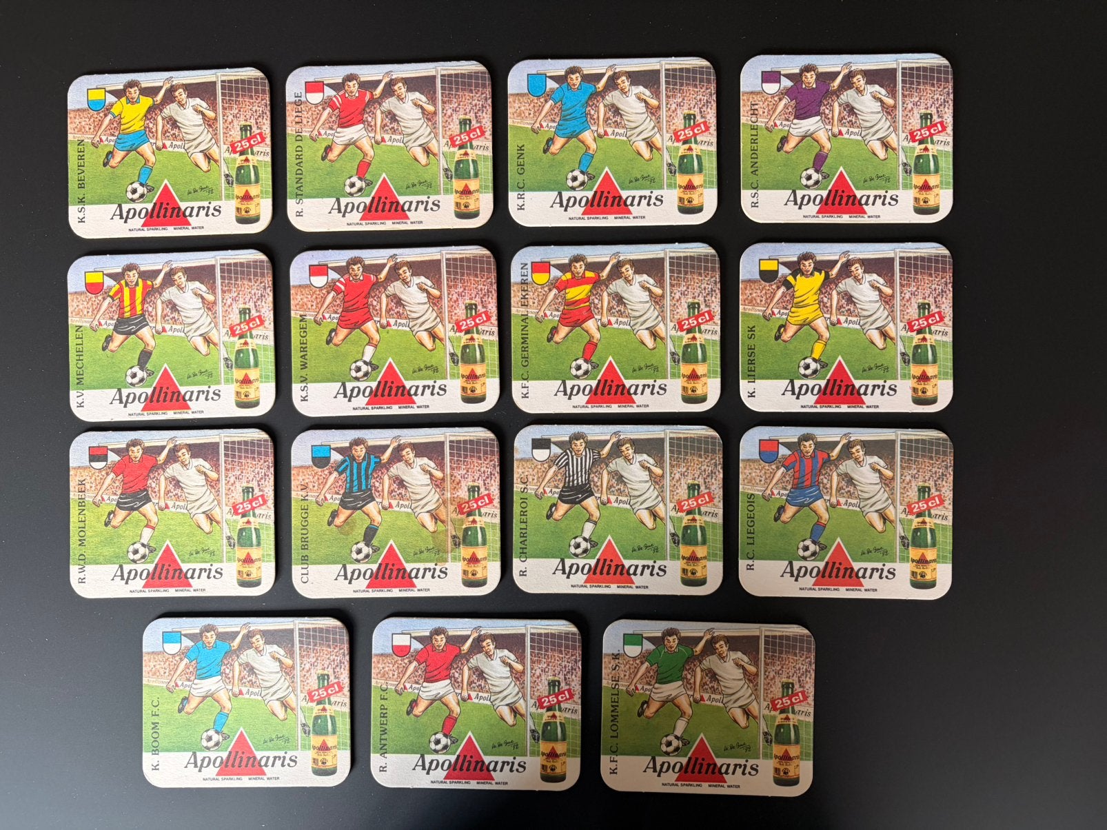 Bierkaartjes Apollinaris - voetbal 1992, Hobby en Vrije tijd, Verzamelkaartspellen | Magic the Gathering, Ophalen