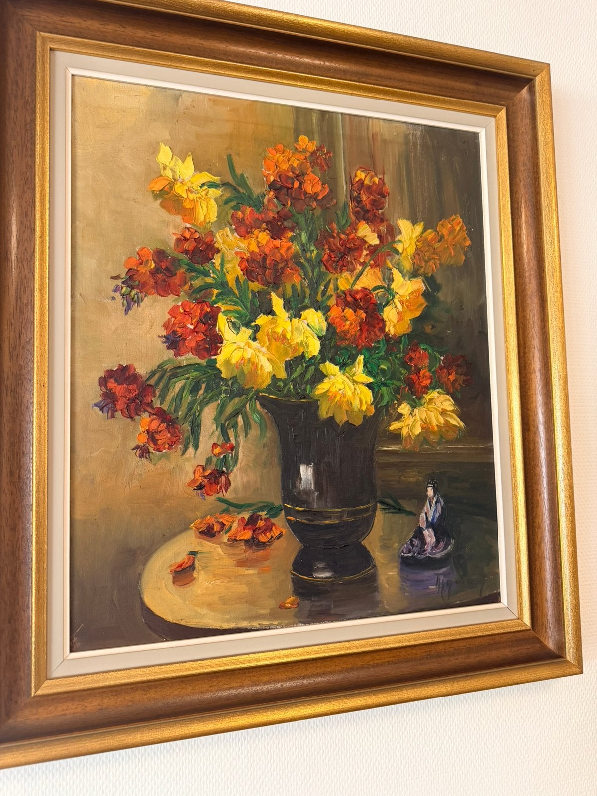 Peinture authentique, Enlèvement, Fleurs