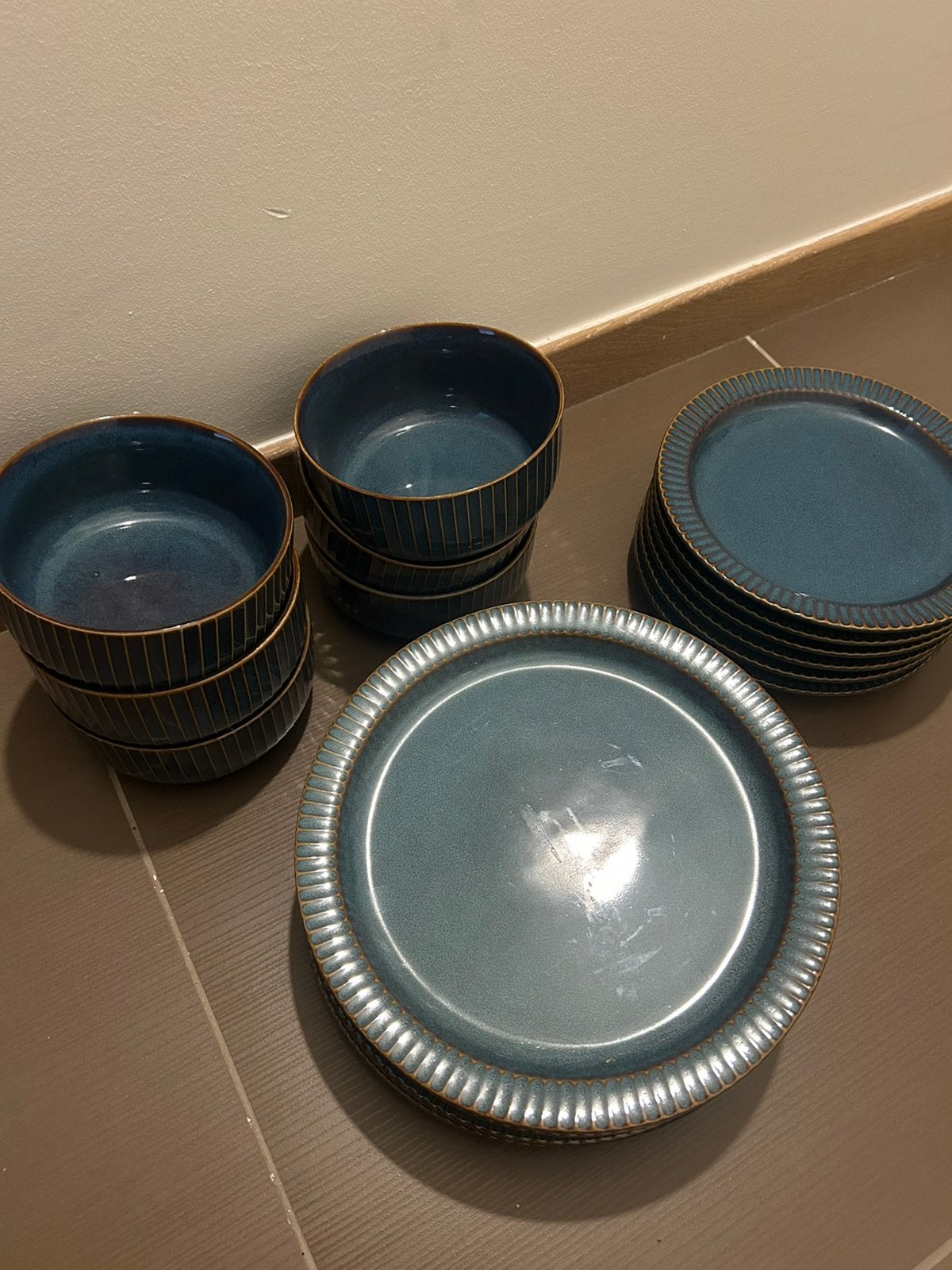 Borden blauw, Ophalen, Zo goed als nieuw, Bord(en)