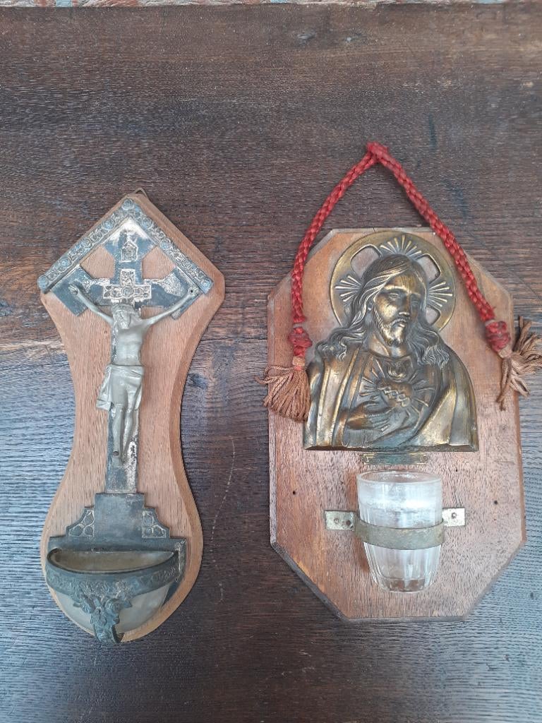 2 wijwatervaatjes, Antiek en Kunst, Ophalen