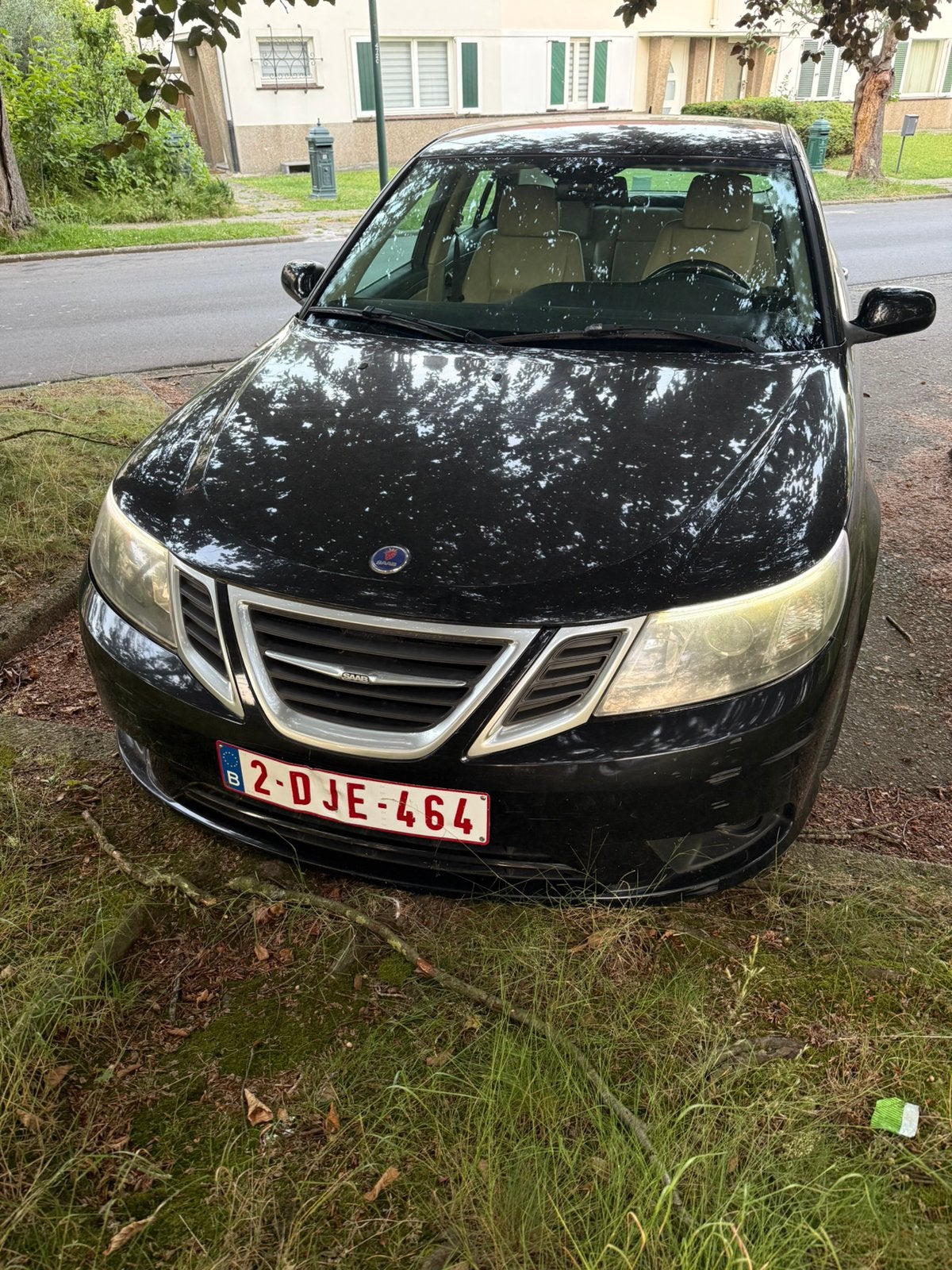 Saab 9-3 benzine automaat, Auto's, 4 cilinders, Zwart, 5 deurs, Particulier