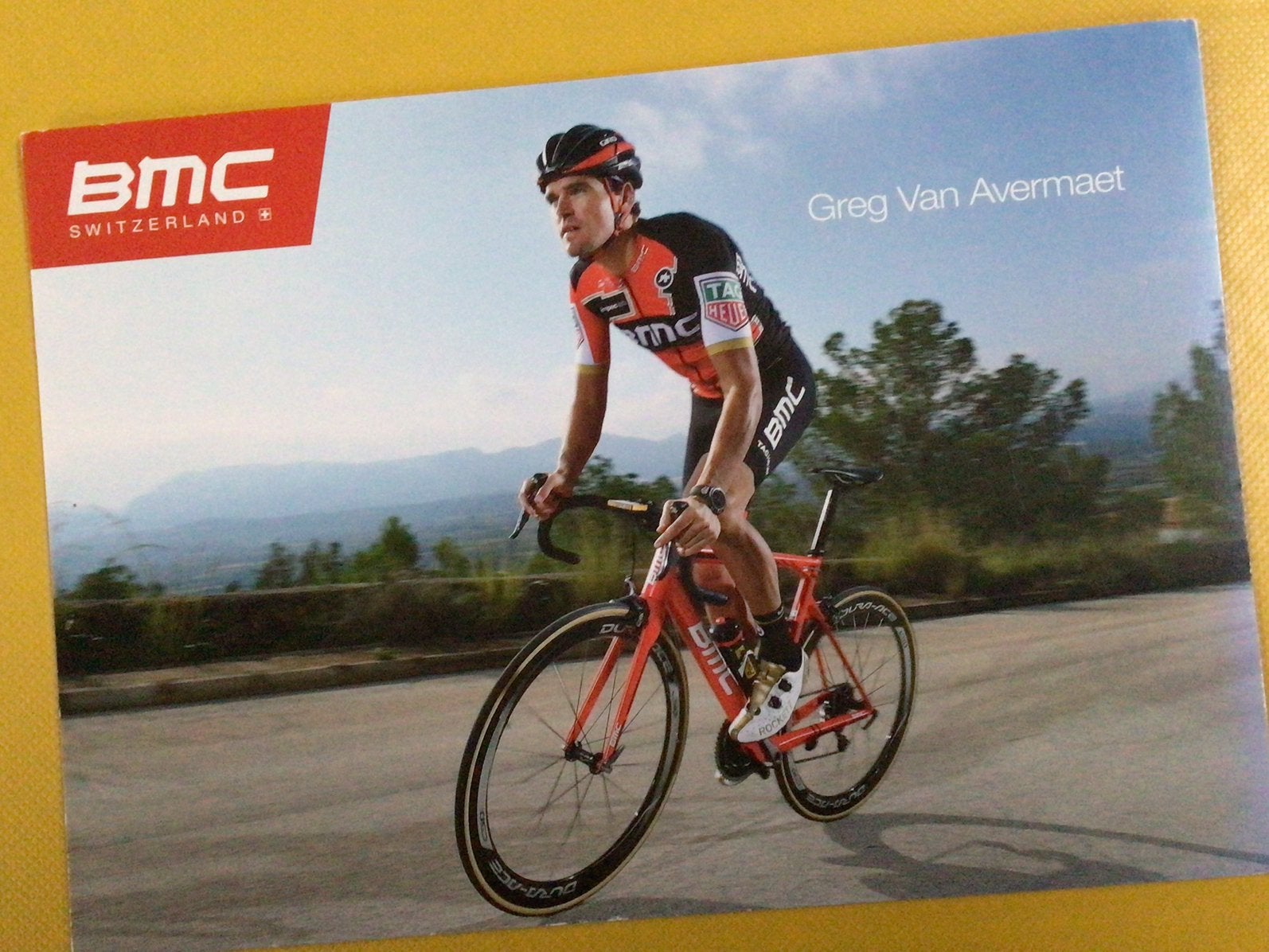 Wielerkaart teambmc greg van avermaut, Ophalen of Verzenden, Zo goed als nieuw