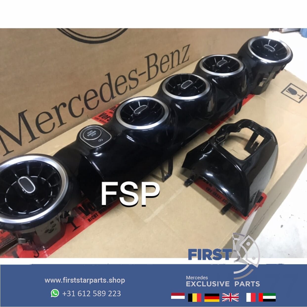 W177 ZWARTE DASHBOARD SIERLIJSTEN NIGHT PAKKET + middenconso, Utilisé, -, -, Enlèvement ou Envoi