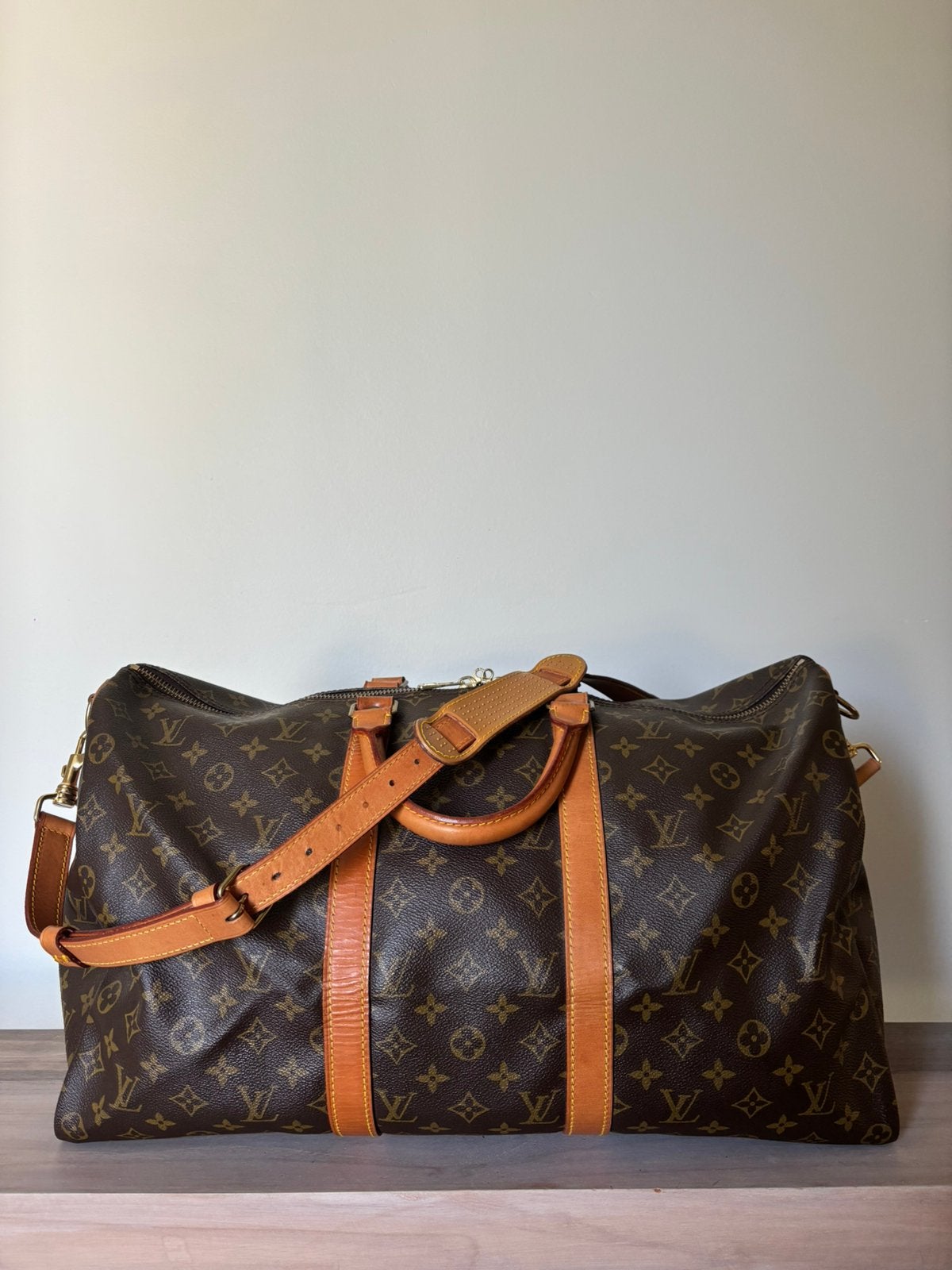 Louis Vuitton Keepall 50, 40 tot 60 cm, 20 tot 30 cm, Bruin, Minder dan 35 cm