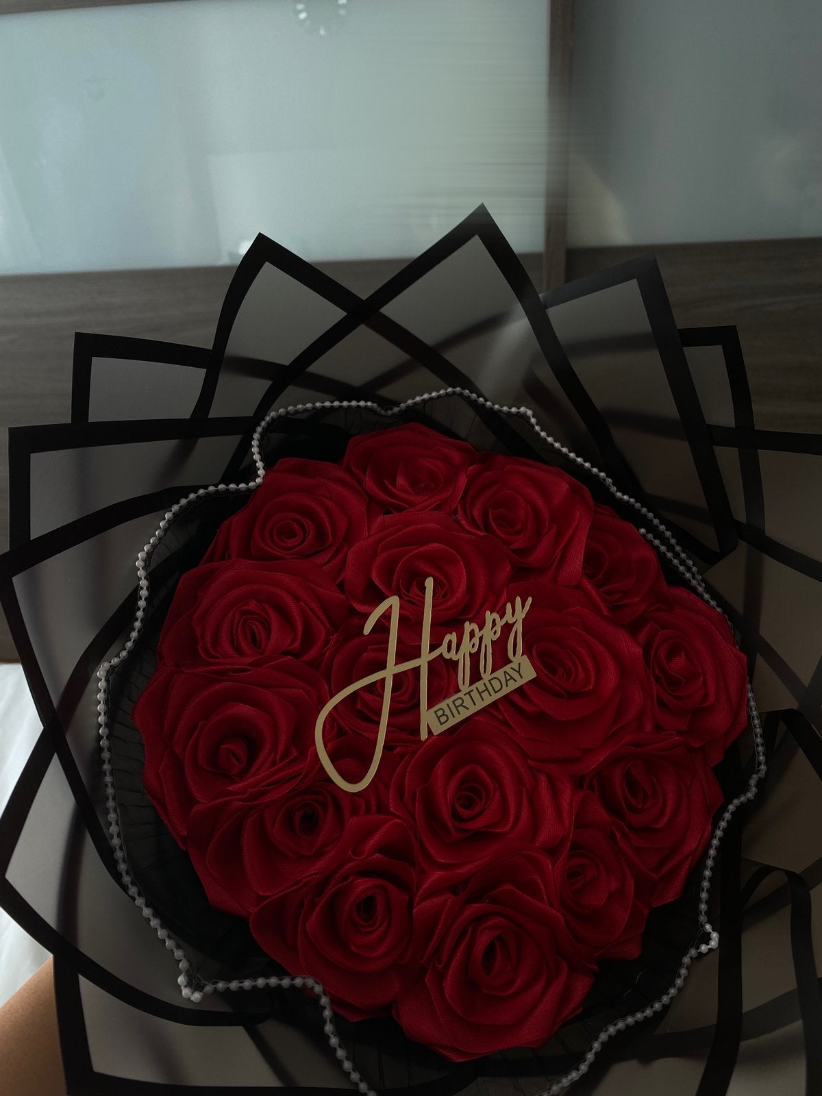 Bouquet de roses, Ophalen of Verzenden, Zo goed als nieuw