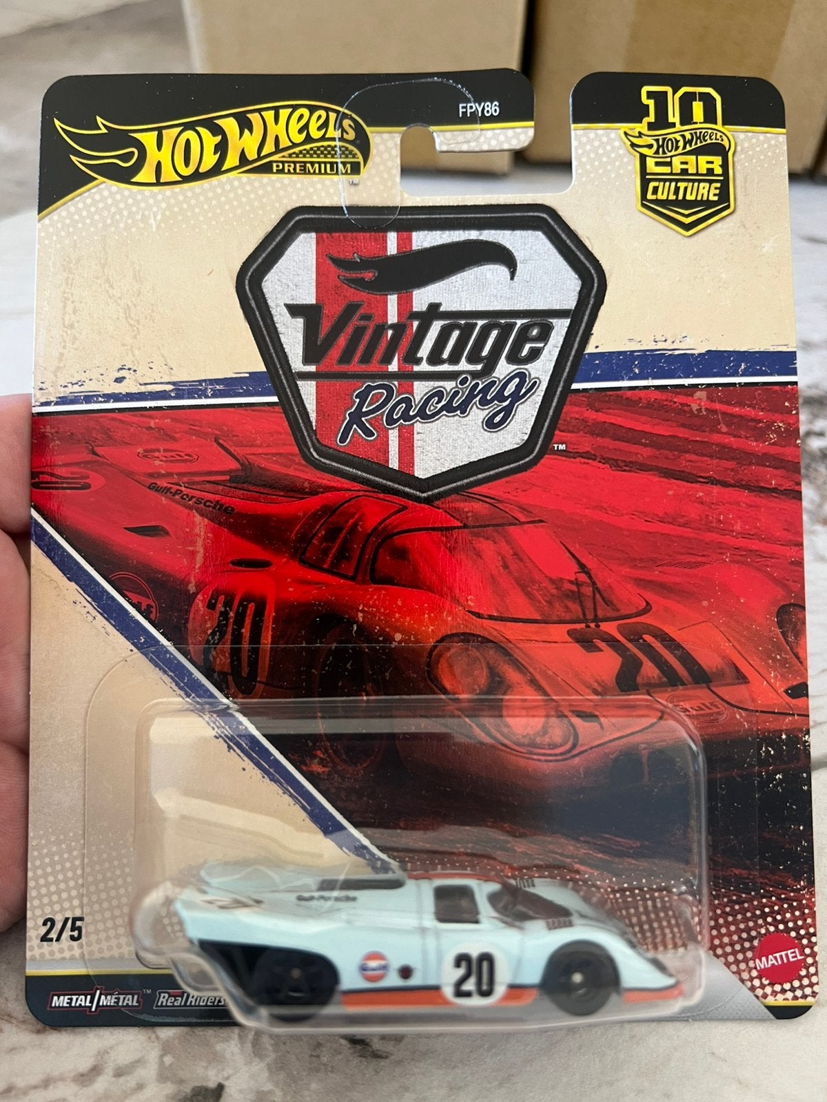 Hot wheels premium porsche 917 vintage racing, Ophalen of Verzenden, Zo goed als nieuw