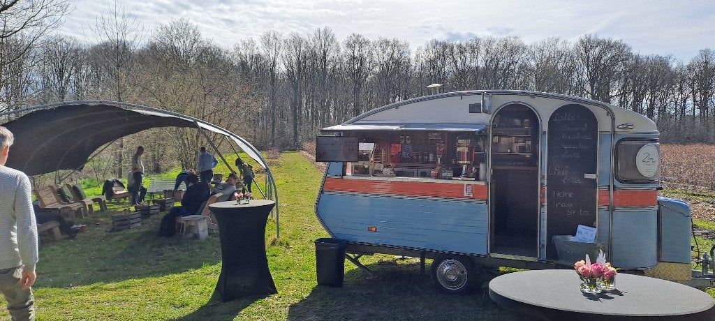 Unieke mobiele koffie- & drankbar Constructam caravan, Enlèvement, Utilisé